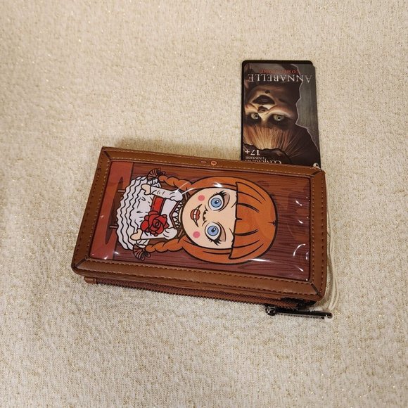 Loungefly Annabelle Doll Box Cosplay Horror Movie Halloween Flap Wallet NEW - Picture 7 of 12